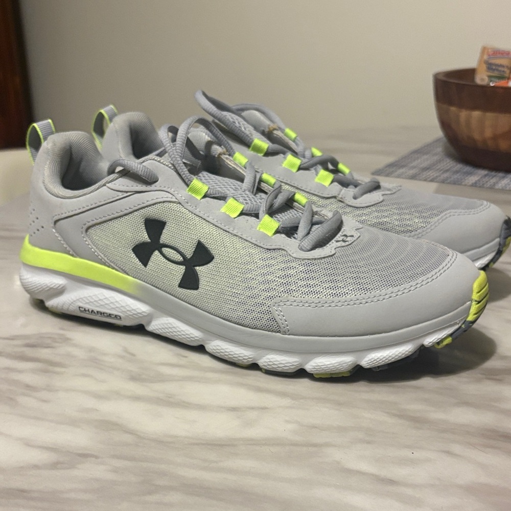 Under Armour Gray and Lime Athletic Shoes *BRAND NEW*